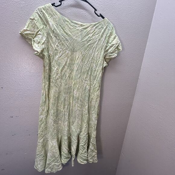 Nani Hawaii Tori Richard Womens Hawaiian Dress Large Floral Aloha Flutter Sleeve - Picture 6 of 10